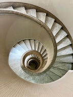 Spiral Staircase by Roberta Fineberg, Color Photography in Rome, Italy