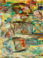 The Third Eye by a.muse, Contemporary Mixed Media Abstract Painting on Canvas Sheet, Signed