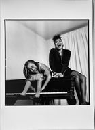 Dee Dee Bridgewater and Daughter China Moses by Jean-Michel (JM) Voge, Black-and-White Photo Paris 1980s