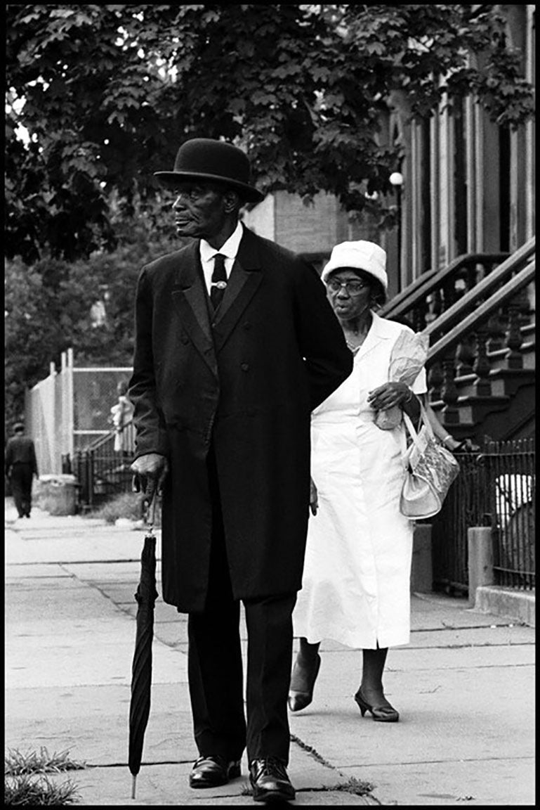 Sunday Morning, Black and White Photograph of African American Life New York 1960s