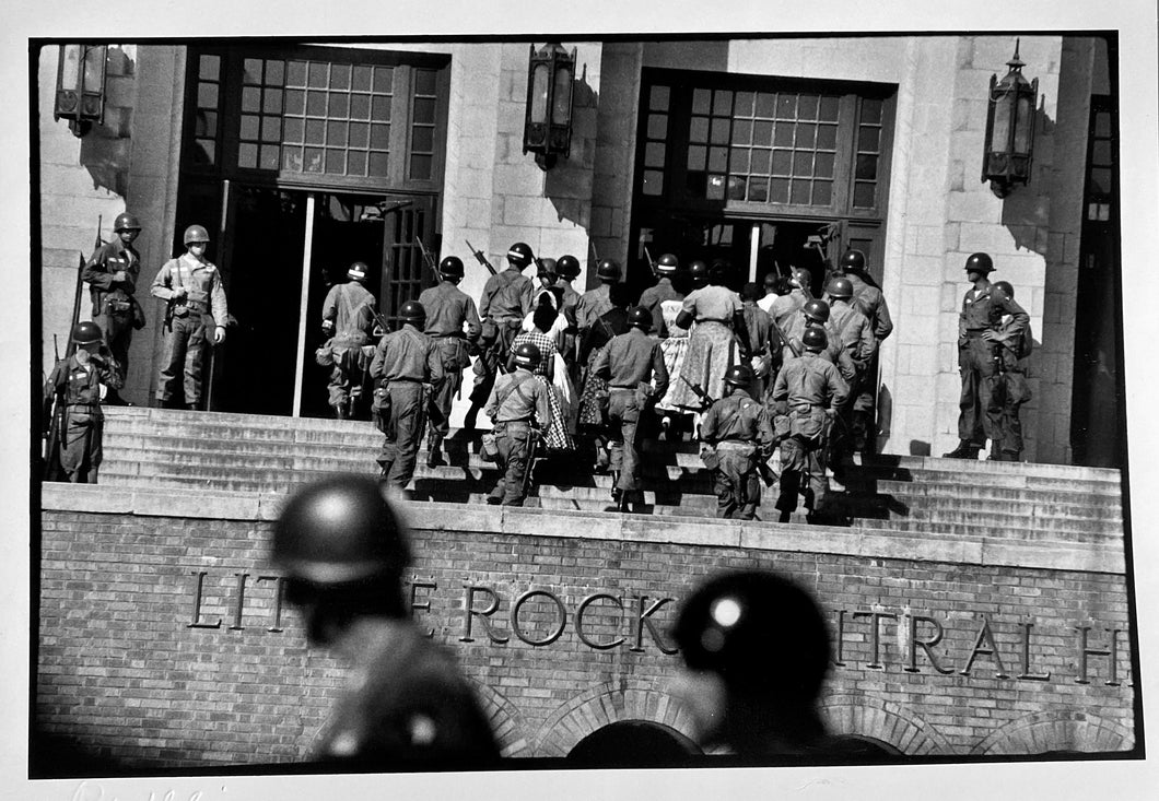 Little Rock, Arkansas, Black and White Civil Rights Photography 1950s by Burt Glinn