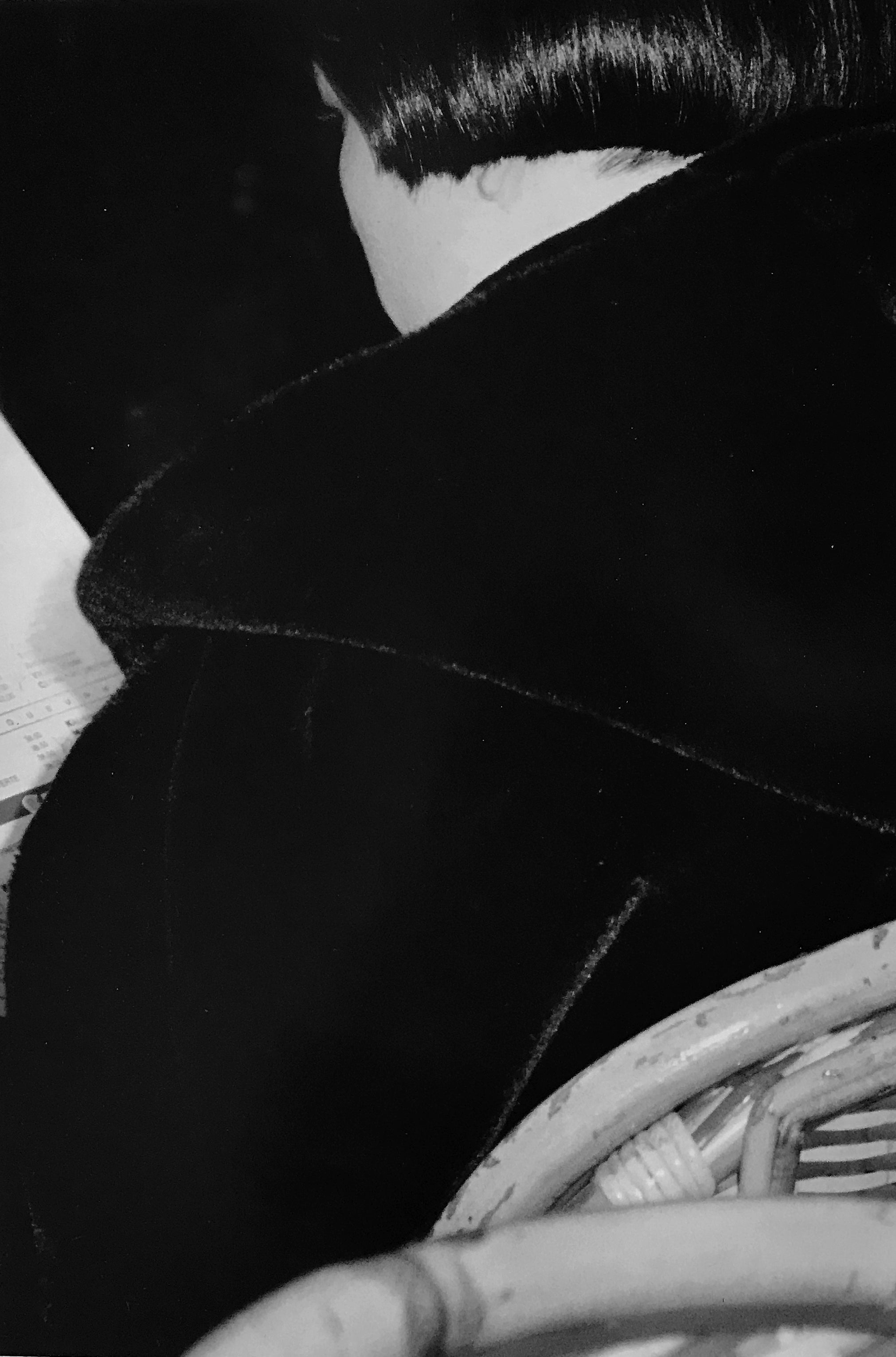 Bistro by Roberta Fineberg, Black-and-White Street Photography Paris, France 1980s