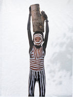 Little Surma Boy by Jean-Michel Voge, Tribal Child Ethiopia, Africa, Color Photography on Japanese Paper 1990s