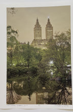Load and play video in Gallery viewer, Twin Greek Temples (Dusk) by Roberta Fineberg, Color Photograph of New York City Upper West Side and Central Park
