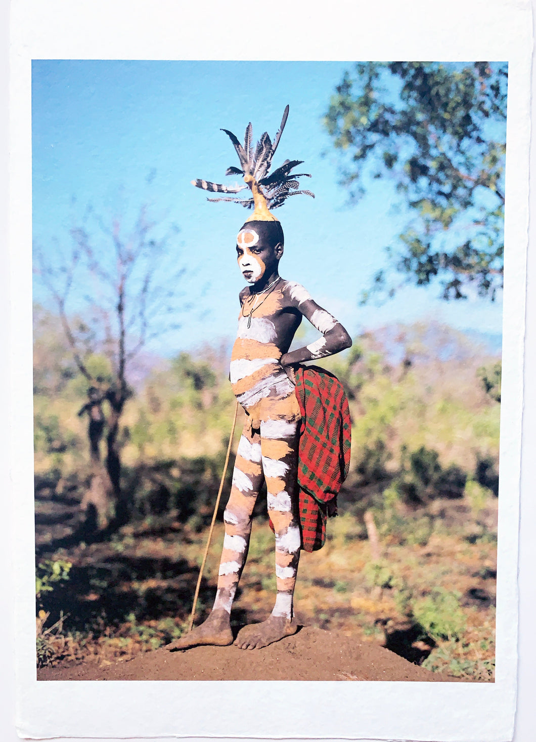 Dandy, Surma Boy, Tribal Child Omo Valley Ethiopia Africa by Jean-Michel Voge