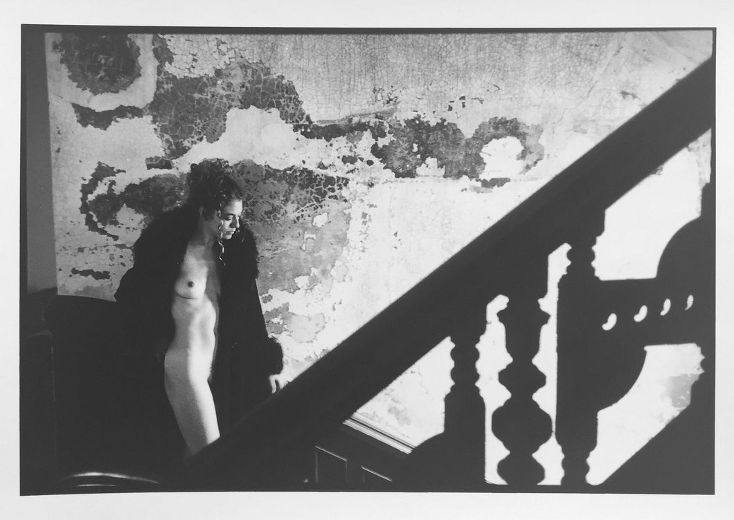 Kate #16, Vintage Black and White Photograph of Female Nude in Interior by Leonard Freed