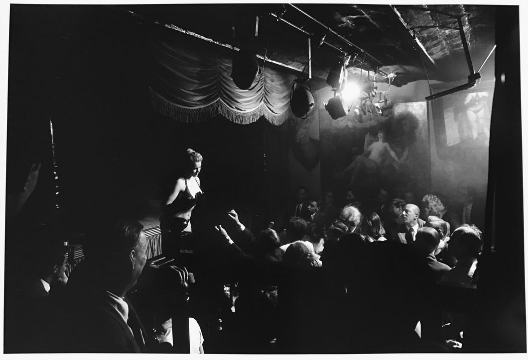 Stripper Crazy Horse, Paris by Burt Glinn, Black-and-White Photography Night Life in the City of Light 1950s