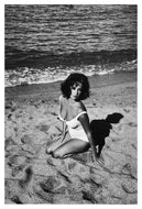 Elizabeth Taylor by Burt Glinn, Black-and-White Portrait Photography of Hollywood Star 1950s