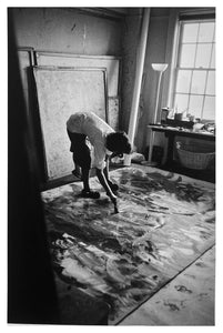 Helen Frankenthaler by Burt Glinn, Black-and-White Photograph of Woman Artist, Painter New York City 1950s.
