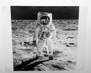 Visor by Neil Armstrong, Vintage NASA Apollo 11 Black-and-White Photo 1969