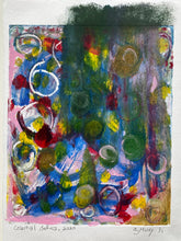 Load image into Gallery viewer, Celestial Bodies, Monotype, Contemporary Color Abstract Work on Paper by a.muse
