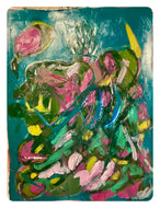 Animal Face II by a.muse, Abstract Oil Painting on Paper