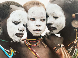 Family by Jean-Michel Voge, Surma Tribe, Omo Valley Ethiopia, Africa, 1990s