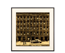 Load image into Gallery viewer, Girls in the Windows by Ormond Gigli, Platinum on Vellum with Gold Leaf Fashion Photo 1960s, Limited Edition
