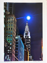 Load image into Gallery viewer, Full Moon by Roberta Fineberg, Chrysler Building, New York City, Contemporary Night Photography
