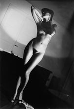 Load image into Gallery viewer, Jenny in My Apartment by Helmut Newton, Vintage Black-and-White Photograph of a Nude in Paris
