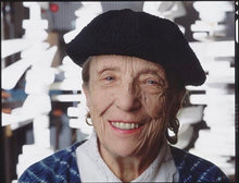 Load image into Gallery viewer, Louise Bourgeois in her Studio by Jean-Michel Voge, Portrait Photography of Woman Artist New York 1990s
