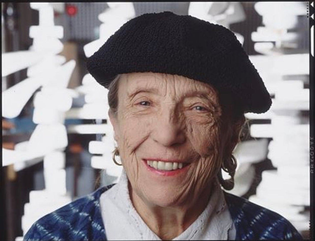 Louise Bourgeois in her Studio by Jean-Michel Voge, Portrait Photography of Woman Artist New York 1990s