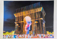 L’Arc de Triomphe Wrapped  by Jean-Michel Voge, Urban Photography by French Artist