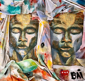 The Three Wisemen, Mixed-Media Art by Bai, African American Artist