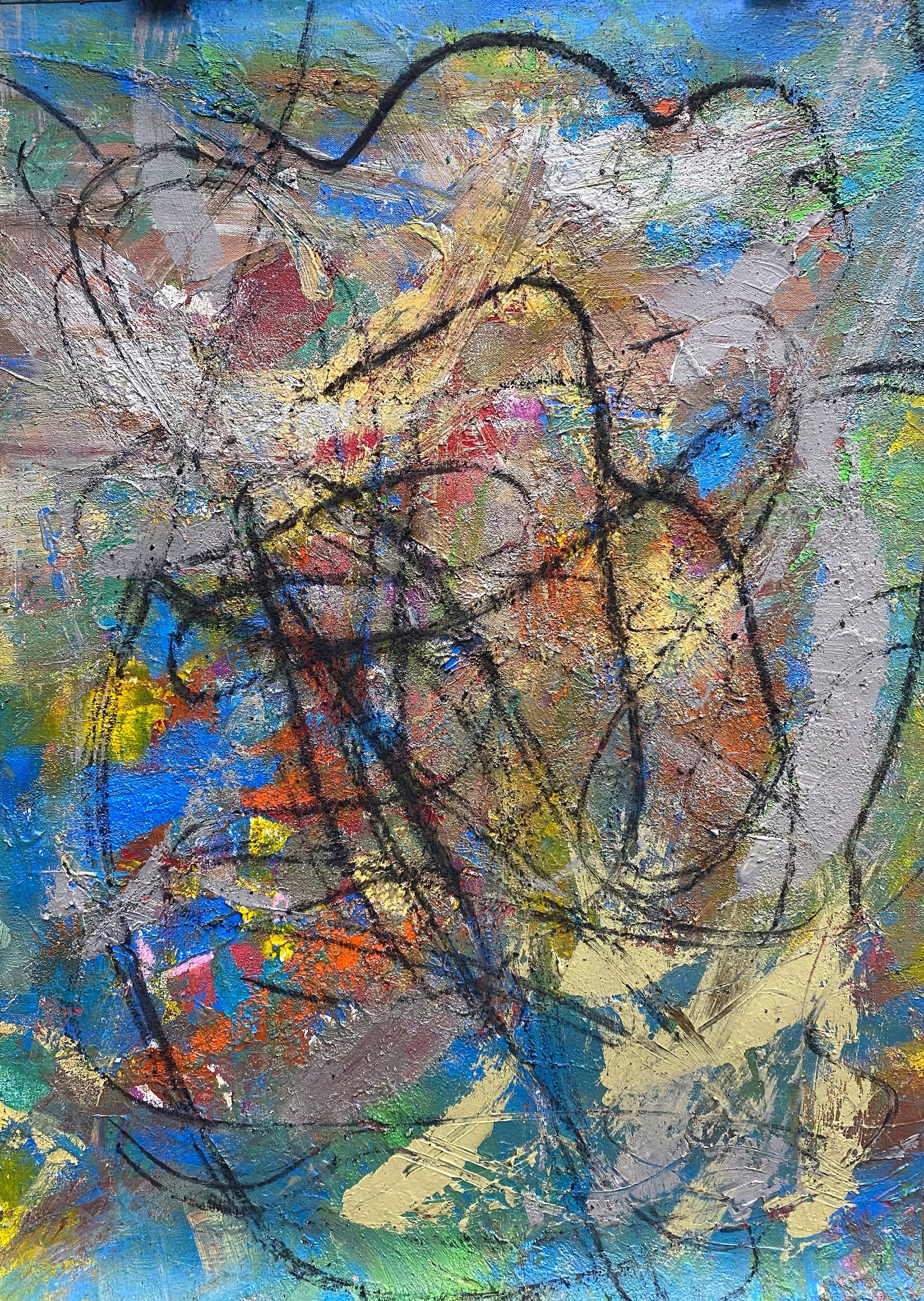 After Blue Eyes by a.muse, Abstract Acrylic Painting on Canvas