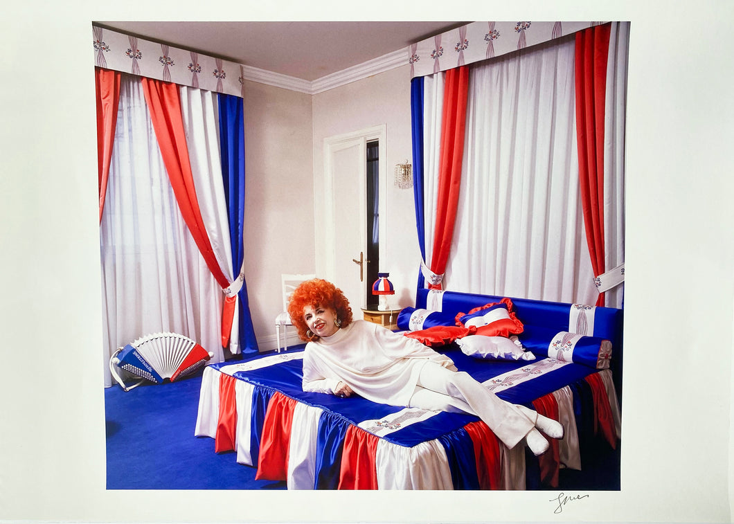 Yvette Horner, French Musician, Paris, 1980s Contemporary Color Portrait by Jean-Michel Voge
