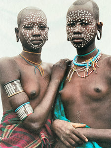 Nomad Princesses by Jean-Michel Voge, Tribal Women from the Omo Valley Ethiopia, Africa 1990s