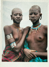 Load image into Gallery viewer, Nomad Princessesby Jean-Michel Voge, Tribal Women from the Omo Valley Ethiopia, Africa 1990s
