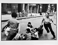 Policewoman Playing Tag by Leonard Freed, New York City Police Series Black-and-White Photographs 1970s