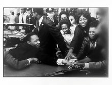Load image into Gallery viewer, Martin Luther King by Leonard Freed, Vintage Gelatin Silver Photograph 1960s of MLK Civil Rights Movement
