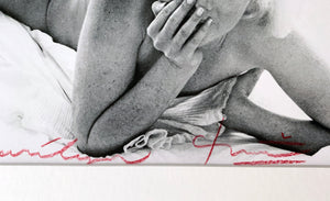 Marilyn Monroe Nude on Bed, The Last Sitting, Celebrity Portrait 1960s by Bert Stern