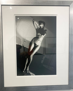 Jenny in My Apartment, Paris, Vintage Black and White Photograph of a Nude by Helmut Newton