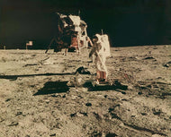 Portrait of Tranquility Base, 11 x 14 Vintage NASA Photograph 1960s on Kodak Paper