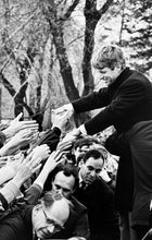 Load image into Gallery viewer, Robert Kennedy (RFK) Campaign Trail by Burt Glinn, Black-and-White Documentary Photography 1960s
