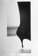 High Heel by Roberta Fineberg, Black-and-White Photograph of a Stiletto