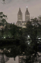 Load image into Gallery viewer, Twin Greek Temples (Night) by Roberta Fineberg, After Dark in New York City
