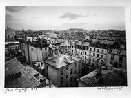 Paris Rooftops, France by Roberta Fineberg, Classic Black-and-White Photography