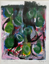 Load image into Gallery viewer, Flower Vase, Monotype, Contemporary Abstract Work on Paper by a.muse
