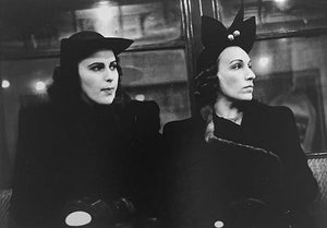 Two Women on the Subway, New York City, Black and White Street Photography 1938-1941 by Walker Evans