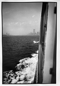 Wave Goodbye by Roberta Fineberg, Black-and-White Photography From the Staten Island Ferry, New York