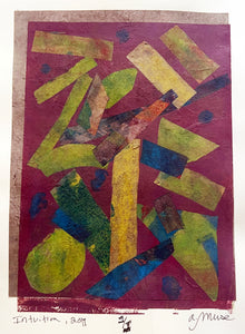 Intuition, Monotype, Abstract Work on Paper by a.muse