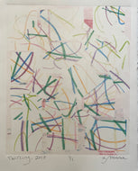 Twirling by a.muse, Abstract Work on Paper, Signed
