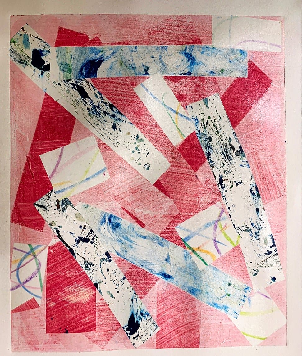Positively Pink by a.muse, One-of-a-Kind Abstract Art on Paper