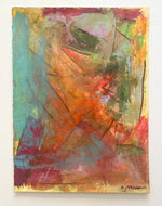 Portrait of Paris, by a.muse, An Abstract Painting on Paper, One of a kind