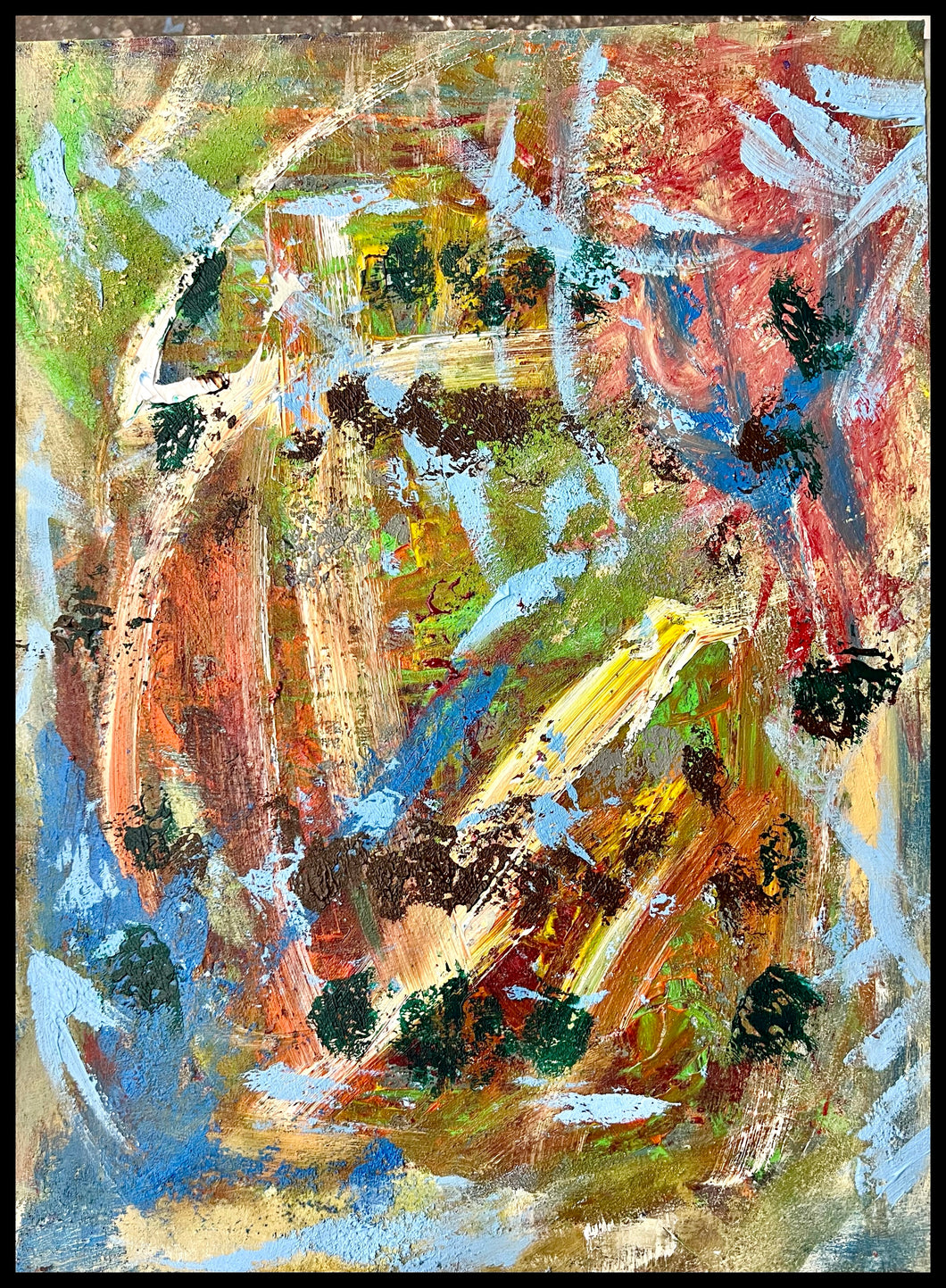 Cicadas by a.muse, Acrylic Abstract Painting on Canvas