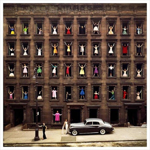 Girls in the Windows by Ormond Gigli, Fashion Photography 1960s, Oversized Print.