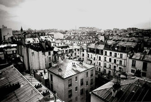 Paris Rooftops, France by Roberta Fineberg, Classic Black-and-White Photography